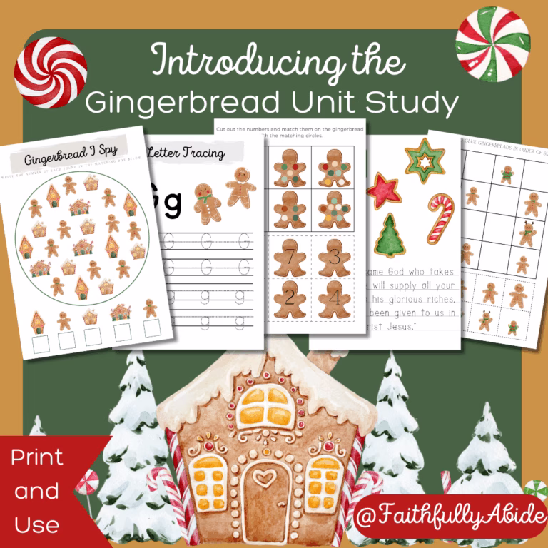 Printable Gingerbread Man Holiday Craft and Activities