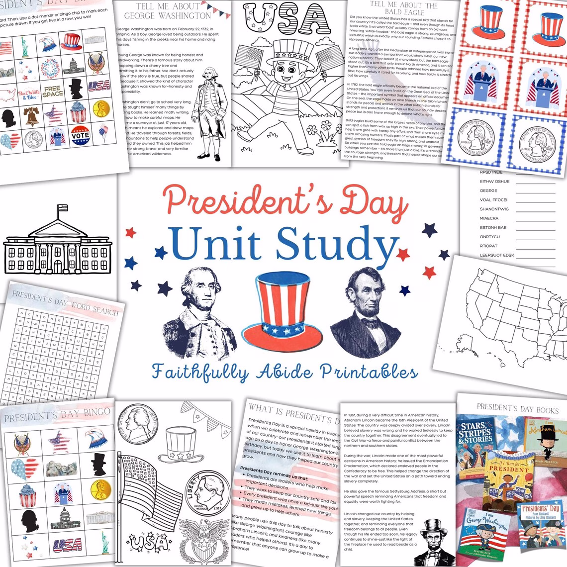 Presidents Day Activities and Worksheets for Your Homeschool